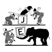 Clown Set (E & J) Rubber Stamp
