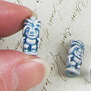 Ceramic Tiki Bead - Small