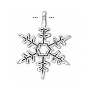 Antique Silver Snowflakes