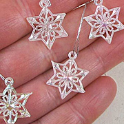 Iridescent Snowflake Ornaments