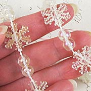 Iridescent Snowflake Garland