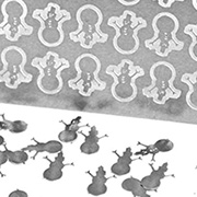 Shaker Card Metal Confetti - Snowmen