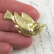 Large Brass Songbird