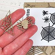 Spider and Web Chipboard Cut-Outs
