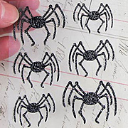 Martha Stewart Halloween Glittered Spider Stickers