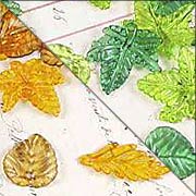 Acrylic Leaves in Tin
