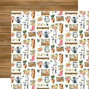 Market Planters Scrapbook Paper