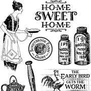 Home Sweet Home Cling Stamp Set 1 - Country Life