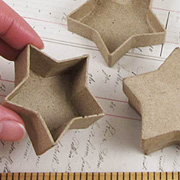 Tiny Paper Mache Star Box