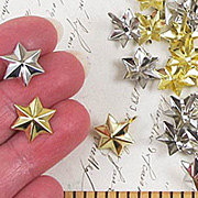 Gold and Silver 3D Star Brads