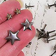 Antique Metal Star Brads