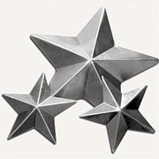 Salvaged Tin Stamped Metal Stars