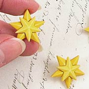 Christmas Star Buttons