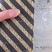 Stationers Desk Stamps and Stripes Scrapbook Paper