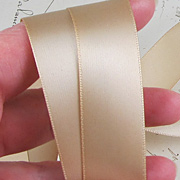 Tan 7/8 Inch Satin Ribbon