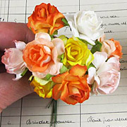 Mixed Tangerine Roses