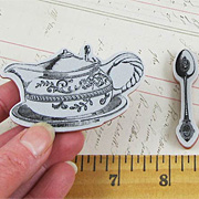 Tea Party Cling Stamp Set*