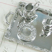 Silver Tea Set on Tray