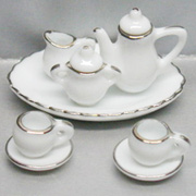 10 Piece White Tea Set