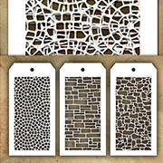 Tim Holtz MINI Stencils - Tiny Stonework