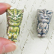 Ceramic Tiki Bead - Large