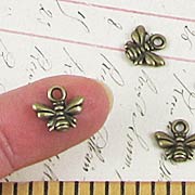 Small Bronze Bee Charm*