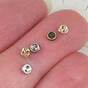Mixed Metals 3mm Buttons