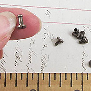 Tiny Brass Hitch Fasteners