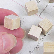 3/8 Inch Wooden Cube Blocks
