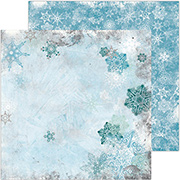 Winter Playground Toboggan Scrapbook Paper