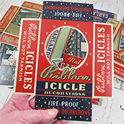 Tim Holtz Christmas Vignette Box Tops