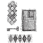 Classics 3 - Key Trellis Cling Stamp Set