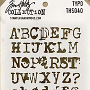 Tim Holtz Stencil - Typo