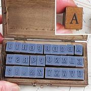 Upper Case Alphabet Stamp Set - Gift Box