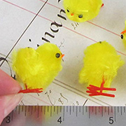 Mini Fuzzy Yellow Easter Chicks