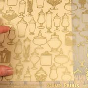 Apothecary Scrapbook Paper - Gold on Vellum