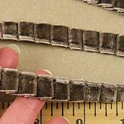 Brown Pleated Velvet Ribbon