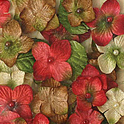 Velvet Hydrangeas - Red