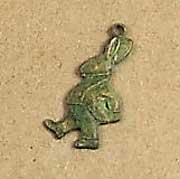 Verdigris Rabbit Charm