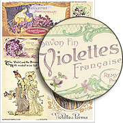 Violets Collage Sheet