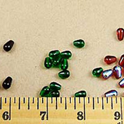 Smooth Glass Teardrops - Vertical Holes