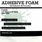 White Adhesive Foam on Roll