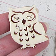 Wood Owl Cut-Outs