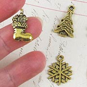 Christmas Charm Set - Gold*